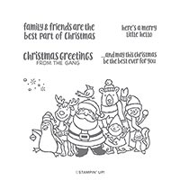 CHRISTMAS CROWD CLING STAMP SET