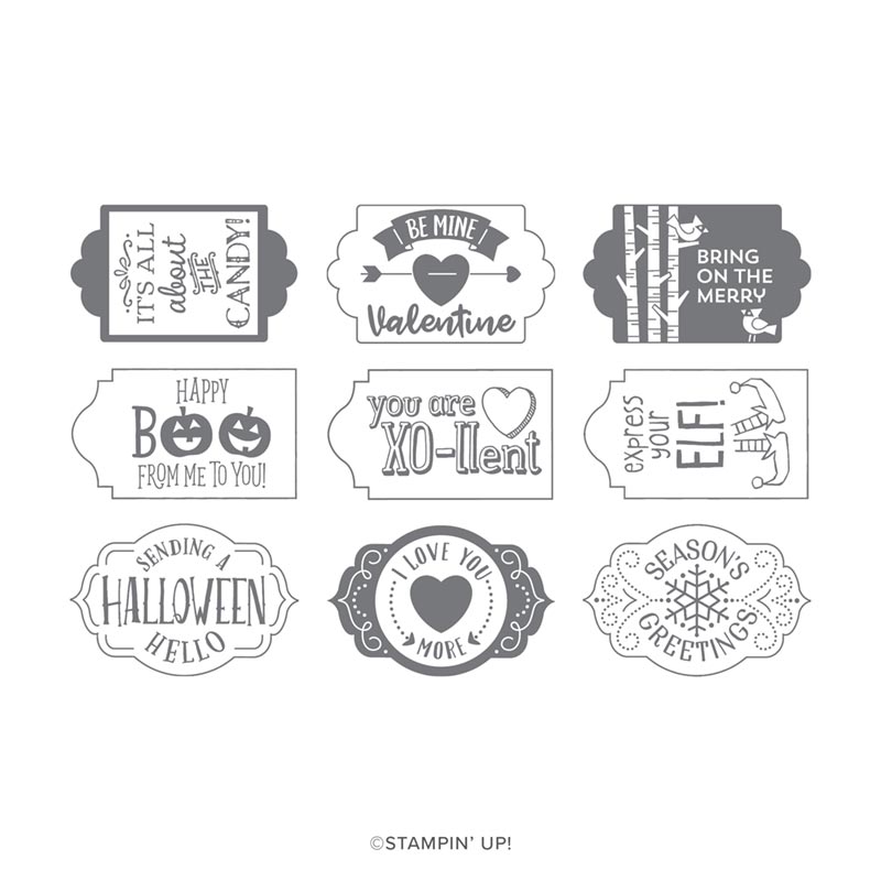 TAGS TAGS TAGS PHOTOPOLYMER STAMP SET (EN)