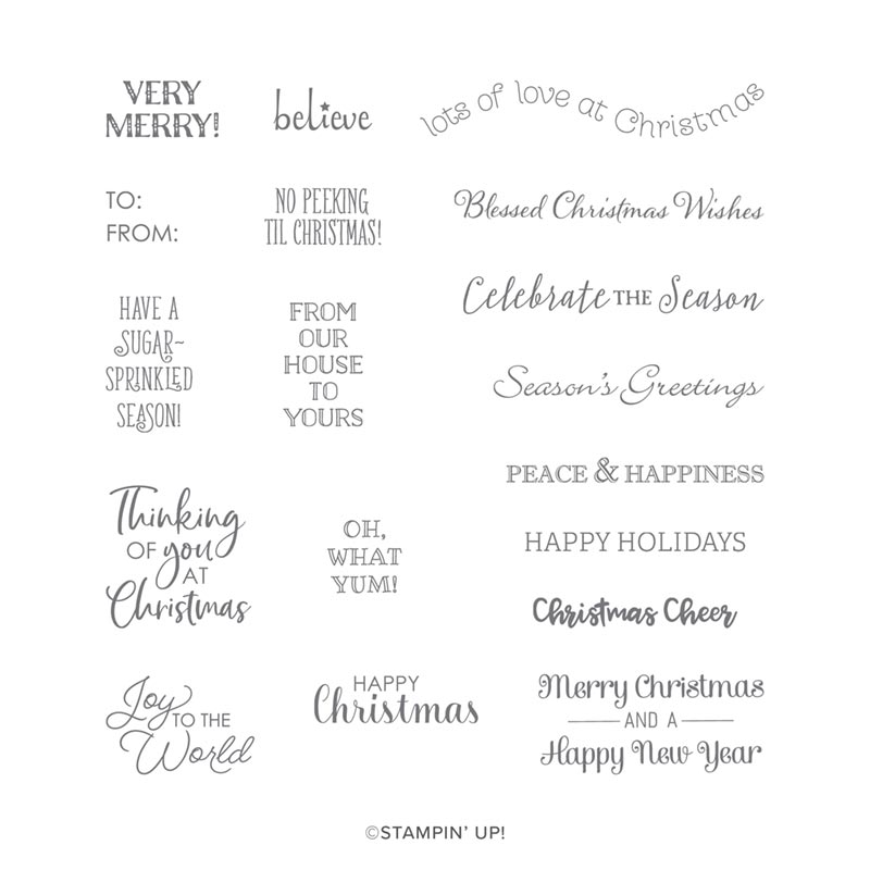 ITTY BITTY CHRISTMAS CLING STAMP SET (EN)