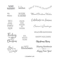 ITTY BITTY CHRISTMAS CLING STAMP SET (EN)