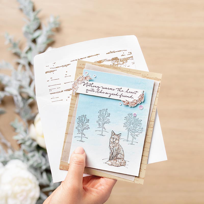 NATURE'S BEAUTY CLING STAMP SET