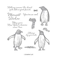 PLAYFUL PENGUINS CLING STAMP SET