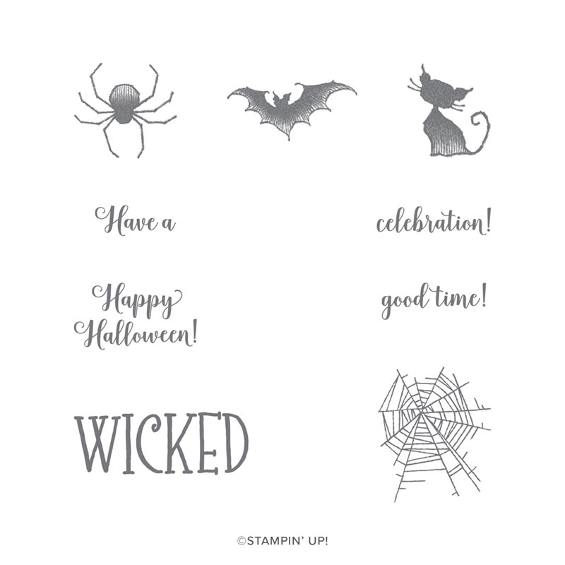 WONDERFULLY WICKED CLING STAMP SET