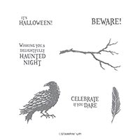 THE RAVEN CLING STAMP SET