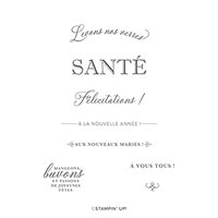 SANTÉ CLING STAMP SET (FR)