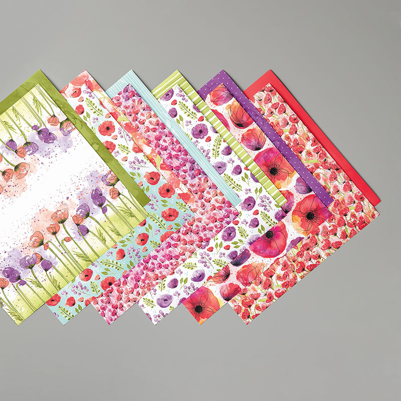 Peaceful Poppies Designer Series Paper