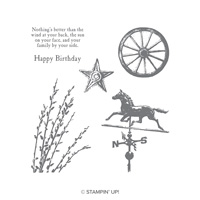 Country Road Cling-Mount Stamp Set