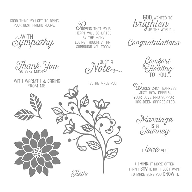 Flourishing Phrases Cling-Mount Stamp Set