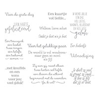 De Mooiste Momenten Cling-Mount Stamp Set (Dutch)