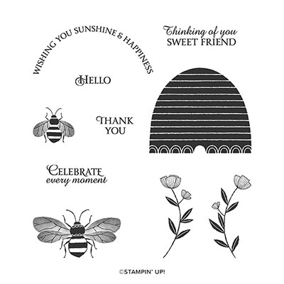 HONEY BEE CLING STAMP SET