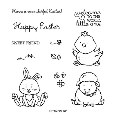 WELCOME EASTER CLING STAMP SET (ENGLISH)