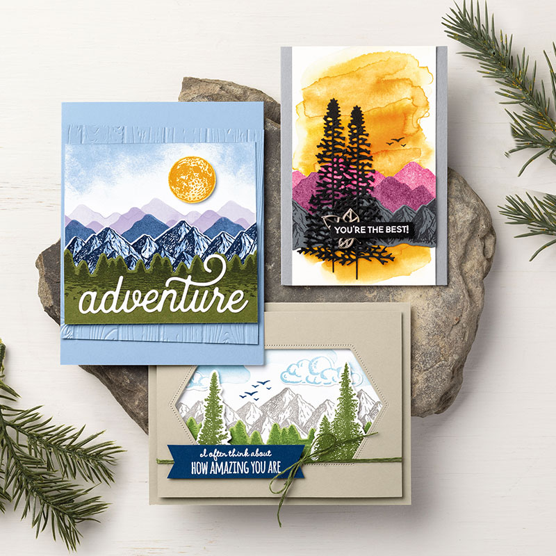 MOUNTAIN AIR PHOTOPOLYMER STAMP SET