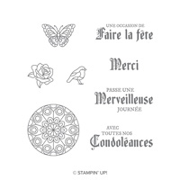 Vitrail Cling-Mount Stamp Set (French)