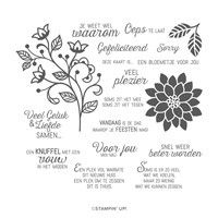 Recht Uit Het Hart Cling-Mount Stamp Set (Dutch)