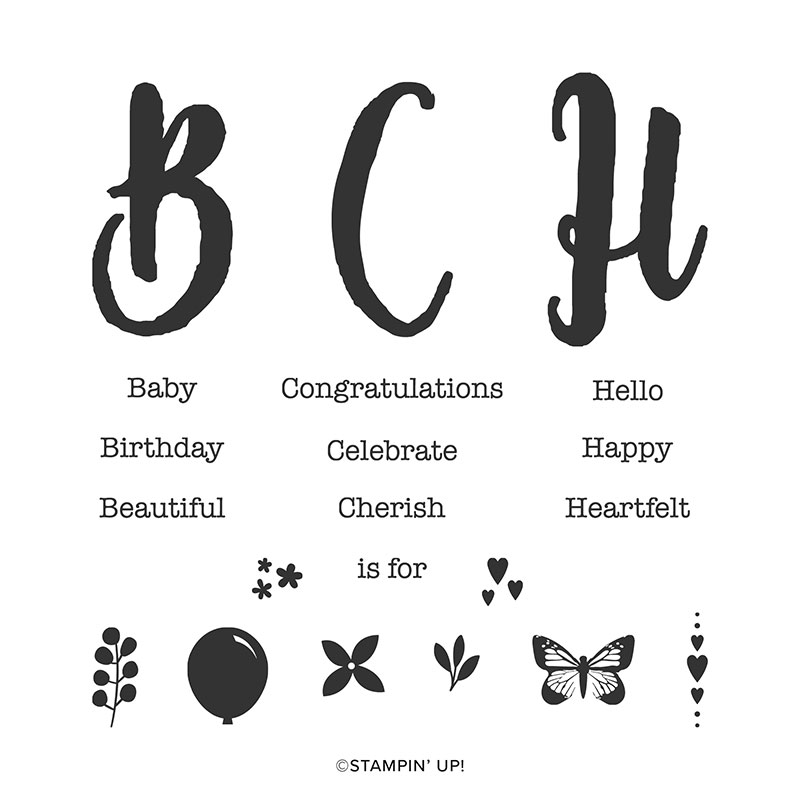 MONOGRAM MESSAGES CLING STAMP SET