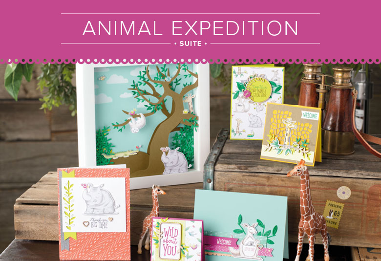 Animal Expedition Suite for Paper Craft and Card Making